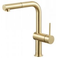 KFA Armatura Duero Edge Brushed Light Gold bateria kuchenna stojąca złoty szczotkowany 6623-510-39