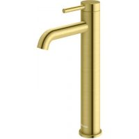 Kohlman Axel bateria umywalkowa stojąca wysoka złoty szczotkowany QB170AGDB