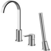 Kohlman Gixs bateria wannowo-prysznicowa 3-otworowa chrom QB241G