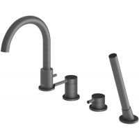 Kohlman Axel Gray bateria wannowo-prysznicowa nawannowa grafit szczotkowany QB244AG