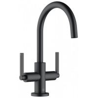 Kludi Nova Fonte Puristic bateria umywalkowa stojąca czarny mat 201183915