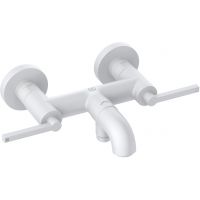 Kludi Nova Fonte Puristic bateria wannowo-prysznicowa ścienna biały mat 205405315