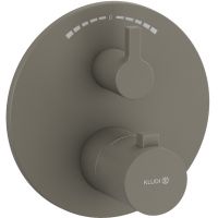 Kludi Nova Fonte Puristic bateria wannowo-prysznicowa podtynkowa termostatyczna szary mat 20810O115