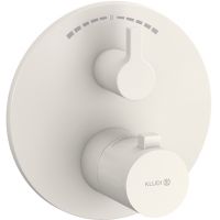 Kludi Nova Fonte Puristic bateria wannowo-prysznicowa podtynkowa termostatyczna szaro-beżowy mat 20810O215