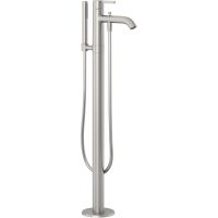 Kludi Nova Fonte Pura bateria wannowo-prysznicowa wolnostojąca nikiel szczotkowany 38590N515