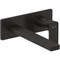 Kludi Renon bateria umywalkowa podtynkowa czarny szczotkowany 42245N275