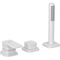 Kludi Renon bateria wannowo-prysznicowa nawannowa biała 424475375