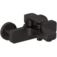 Kludi Renon bateria wannowo-prysznicowa ścienna czarny szczotkowany 42691N275