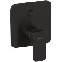 Kludi Renon bateria wannowo-prysznicowa podtynkowa czarny szczotkowany 42759N275