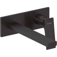 Kludi Decus bateria umywalkowa podtynkowa czarny szczotkowany 54245N275