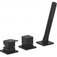 Kludi Decus bateria wannowo-prysznicowa nawannowa czarny mat 544473975