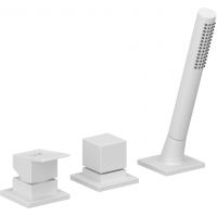 Kludi Decus bateria wannowo-prysznicowa nawannowa biały mat 544475375