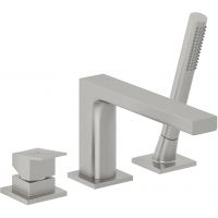 Kludi Decus bateria wannowo-prysznicowa nawannowa nikiel szczotkowany 54448N575