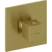 Kludi Decus bateria prysznicowa podtynkowa termostatyczna złota szczotkowana 54739N075