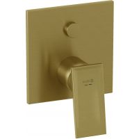 Kludi Decus bateria wannowo-prysznicowa podtynkowa termostatyczna złota szczotkowana 54759N075