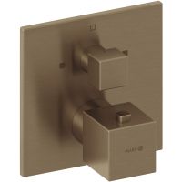 Kludi Decus bateria wannowo-prysznicowa podtynkowa termostatyczna brąz szczotkowany 54810N175