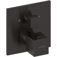 Kludi Decus bateria wannowo-prysznicowa podtynkowa termostatyczna czarny szczotkowany 54810N275