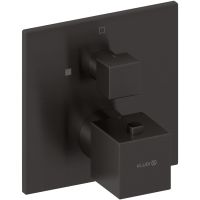 Kludi Decus bateria prysznicowa podtynkowa termostatyczna czarny szczotkowany 54885N275