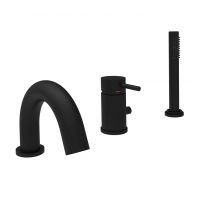 Kronenbach Lima 2.0 Black bateria wannowo-prysznicowa nawannowa czarny mat 100.4206SMKB