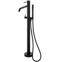 Zestaw Kronenbach Lima 2.0 Black bateria wannowo-prysznicowa wolnostojąca czarny mat z korpusem montażowym 100.1162SMKB-Set