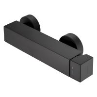 Kronenbach Quara 3.0 Black bateria prysznicowa ścienna czarny mat KB100360C11