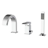 Kronenbach Quara 3.0 bateria wannowo-prysznicowa 3-otworowa chrom KB100366C10