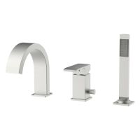 Kronenbach Quara 3.0 bateria wannowo-prysznicowa 3-otworowa stal KB100366C15