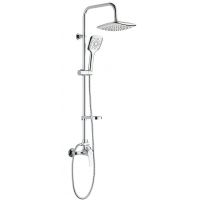 Kuchinox Fiona zestaw prysznicowy ścienny z deszczownicą chrom PKF_00KB