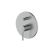 Oltens Molle bateria wannowo-prysznicowa podtynkowa nikiel 34100910