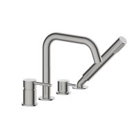 Oltens Molle bateria wannowo-prysznicowa nawannowa nikiel 34200910