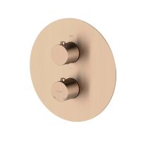 Oltens Katla bateria wannowo-prysznicowa termostatyczna podtynkowa miedź  szczotkowana 34600610