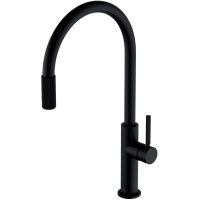 Omnires Switch bateria kuchenna stojąca z systemem do filtrowania wody czarny mat SW9057-FD1BL