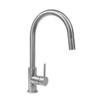 Omnires Y bateria kuchenna stojąca z wyciąganą wylewką inox Y1255