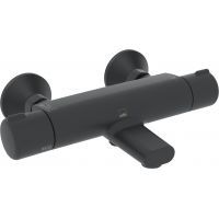 Oras Nova bateria wannowo-prysznicowa ścienna termostatyczna czarny mat 7462U-33