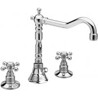 Sapho Antea bateria umywalkowa stojąca 3-otworowa chrom 3221