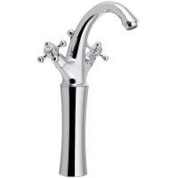 Sapho Antea bateria umywalkowa stojąca wysoka chrom 3271L