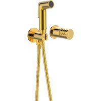 Sea-Horse Ove Gold bateria bidetowa z zestawem prysznicowym podtynkowa złota BJV308/1G