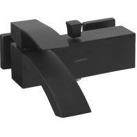 Sapho Ginko bateria wannowo-prysznicowa ścienna czarny mat 1101-10B