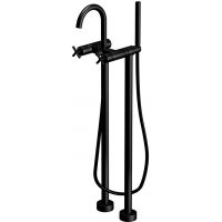 Steinberg 250 bateria wannowo-prysznicowa wolnostojąca czarny mat 2501162S