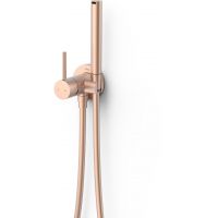 Tres Study Exclusive bateria bidetowa podtynkowa matowe różowe złoto 134123OPM