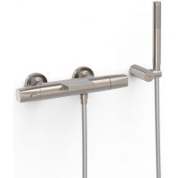 Tres Over-Wall bateria wannowo-prysznicowa ścienna termostatyczna stal 19017499AC