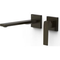 Tres Slim Exclusive bateria umywalkowa podtynkowa czarny brąz 20230022KMB