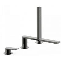 Tres Project bateria wannowo-prysznicowa 3-otworowa czarny metalizowany 211.161.03.KM