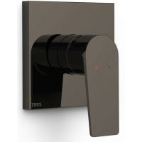 Tres Rapid Box bateria prysznicowa podtynkowa czarny metalizowany 21127810KM