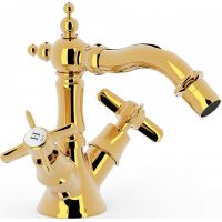 Tres Clasic bateria bidetowa stojąca złoty połysk 24212202OR