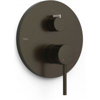 Tres Selection bateria wannowo-prysznicowa podtynkowa czarny brąz 26228110KMB