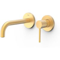 Tres Exclusive bateria umywalkowa podtynkowa złot mat 26230021OM