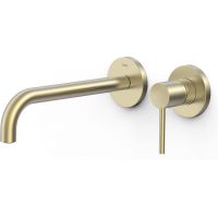 Tres Study bateria umywalkowa podtynkowa złoty cava 26230022CA