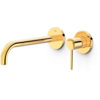 Tres Study bateria umywalkowa podtynkowa złota 26230022OR