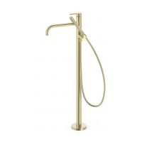 Tres Study bateria wannowo-prysznicowa wolnostojąca złoty cava 26247005CA